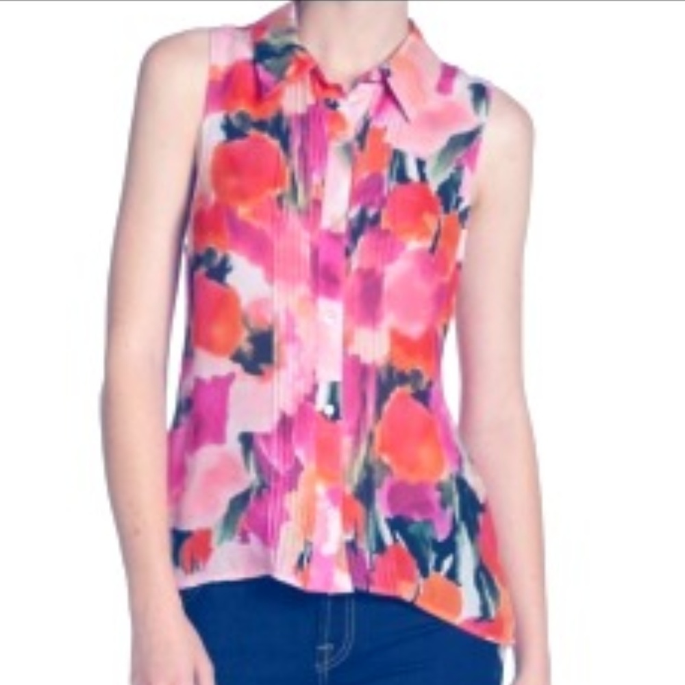 Haute Hippie - Floral Multi Silk Tank